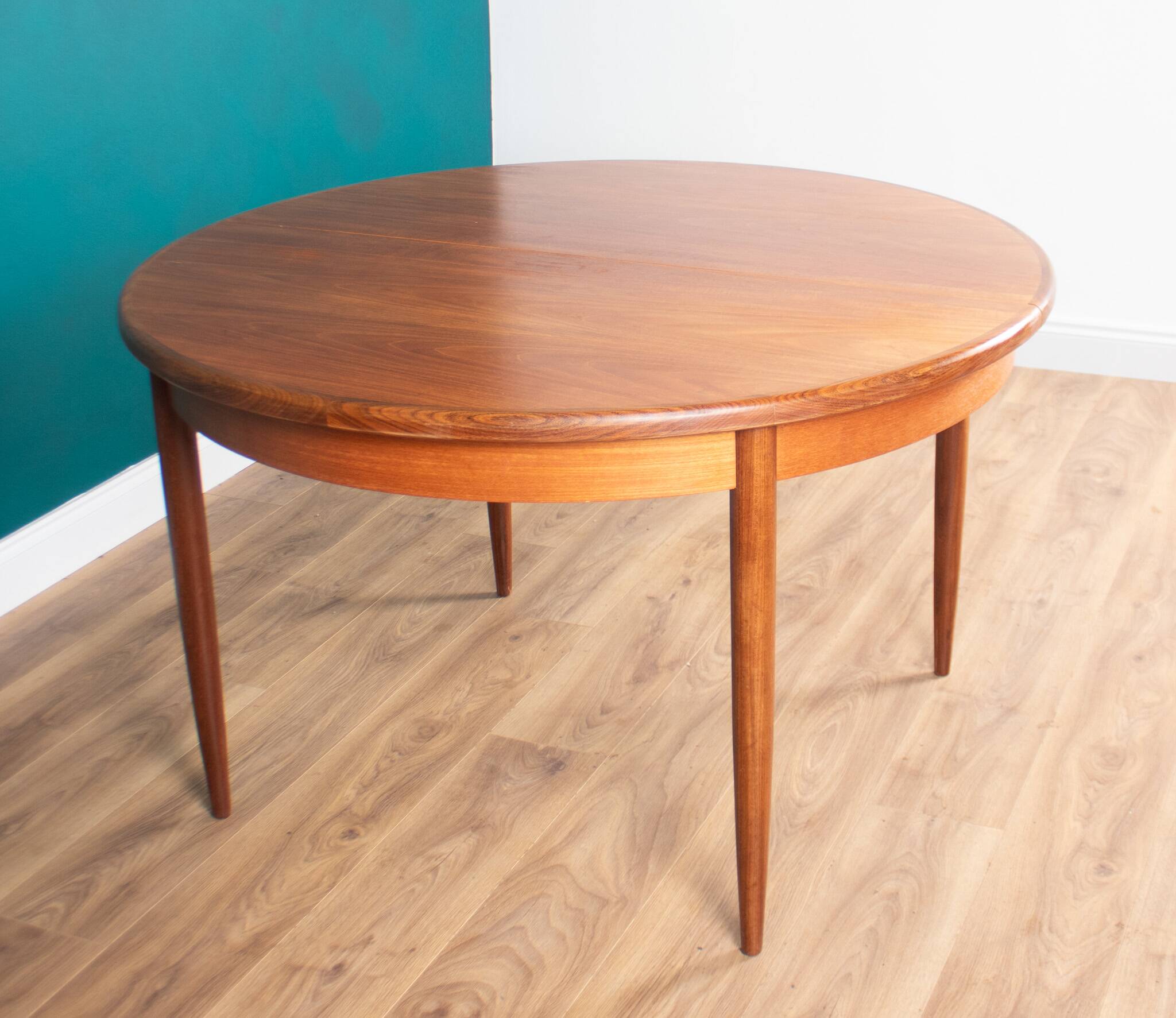 Retro teak gplan 1960s fresco dining table & 4 four chairs by victor wilkins