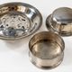 Vintage silver-plated metal butter dish, Italy – Coquillor style