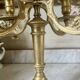 Golden bronze chandelier
