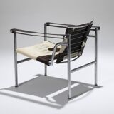 FAUTEUIL EN CUIR LC1, LE CORBUSIER, CASSINA, 1960s