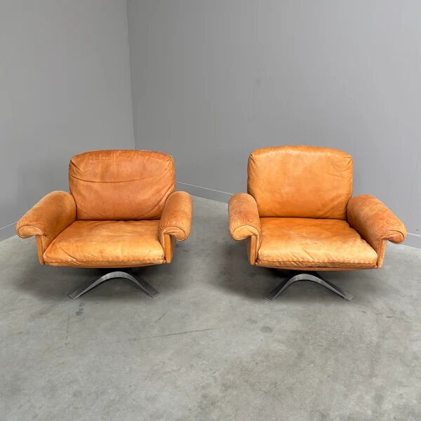 Paire de fauteuils De Sede DS31, Suisse, années 1970