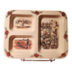 Obernai compartment dish Sarreguemines signed Loux
