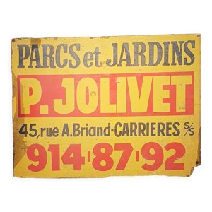 Panneau publicitaire vintage