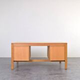 Mid-Century Oak Desk by Chr. Rasmussen for Randers Møbelfabrik, 1970s.