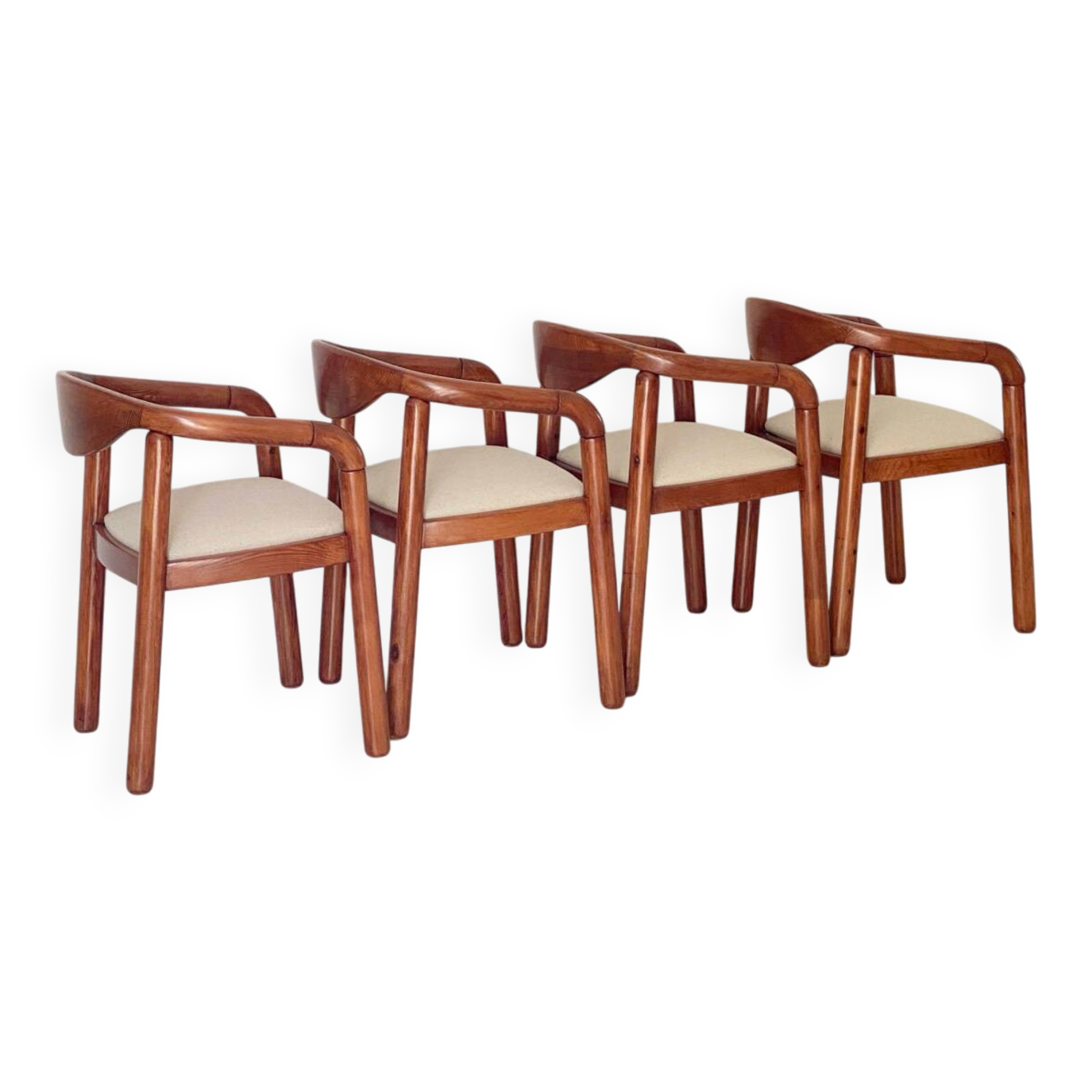 4 chairs Rainer Daumillier 1970