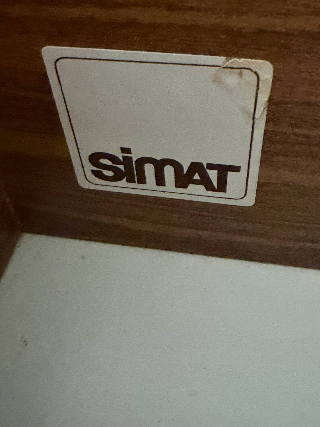 Vintage Simat bedside tables in elm – 1970