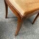 4 chaises de salle à manger en velours et bois massif, époque XIXème