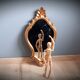 Miroir doré baroque