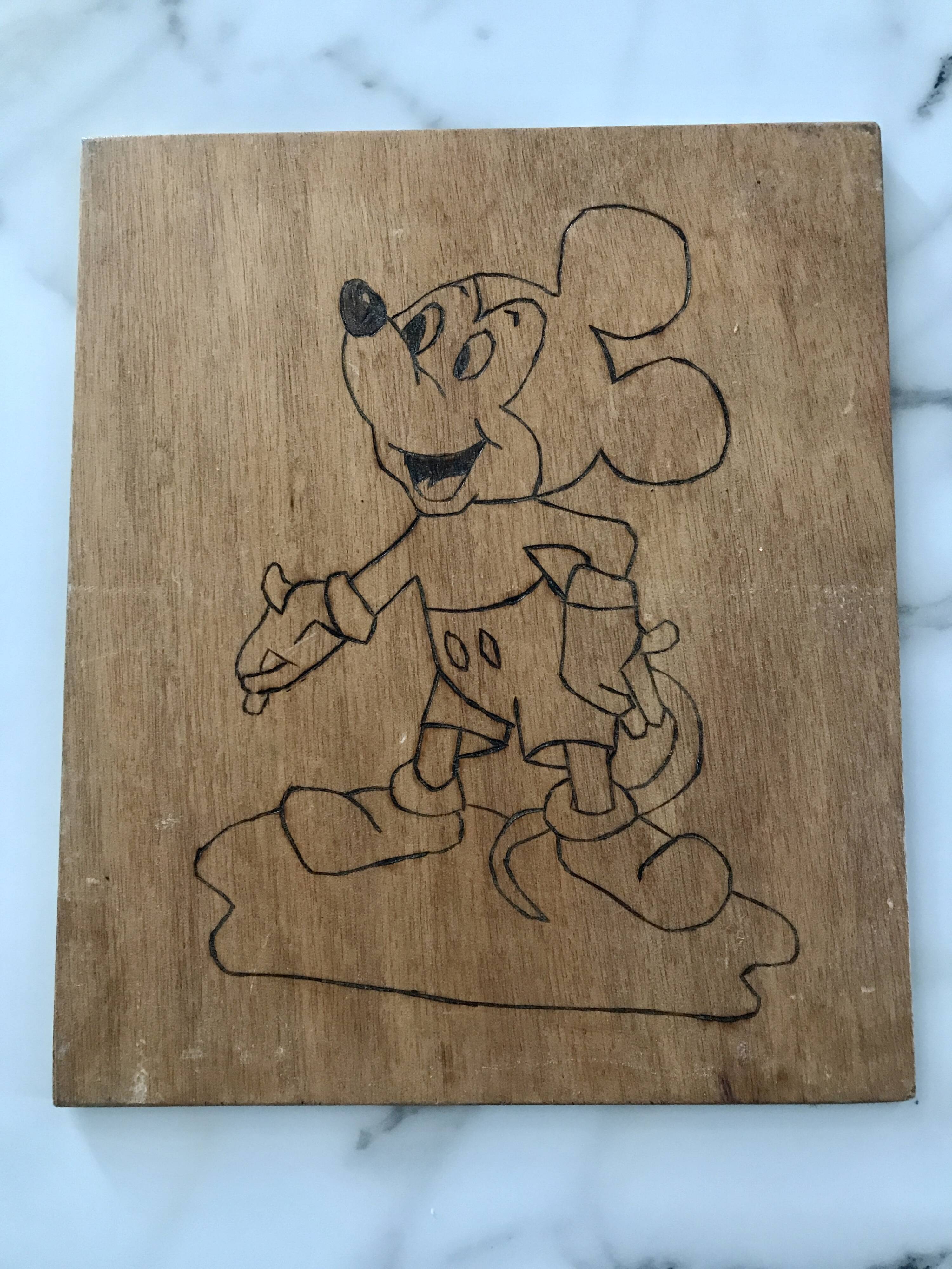 Small old still life painting of a bouquet of roses