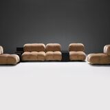 Vintage Camaleonda set & 3 Gli Scacchi tables by Mario Bellini for C & B Italia