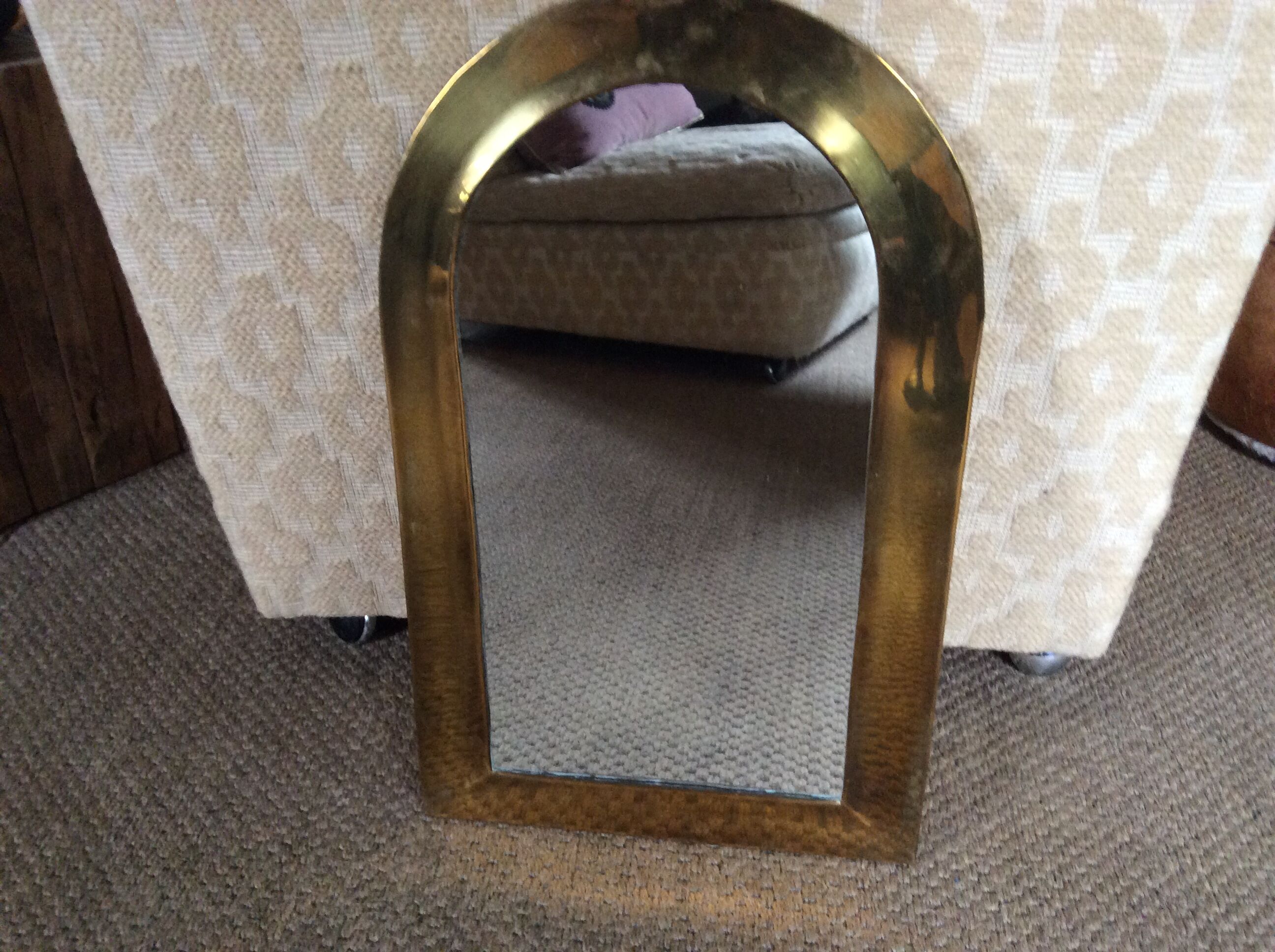 Brass mirror