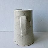 Sandstone pitcher, signed, 70-80s