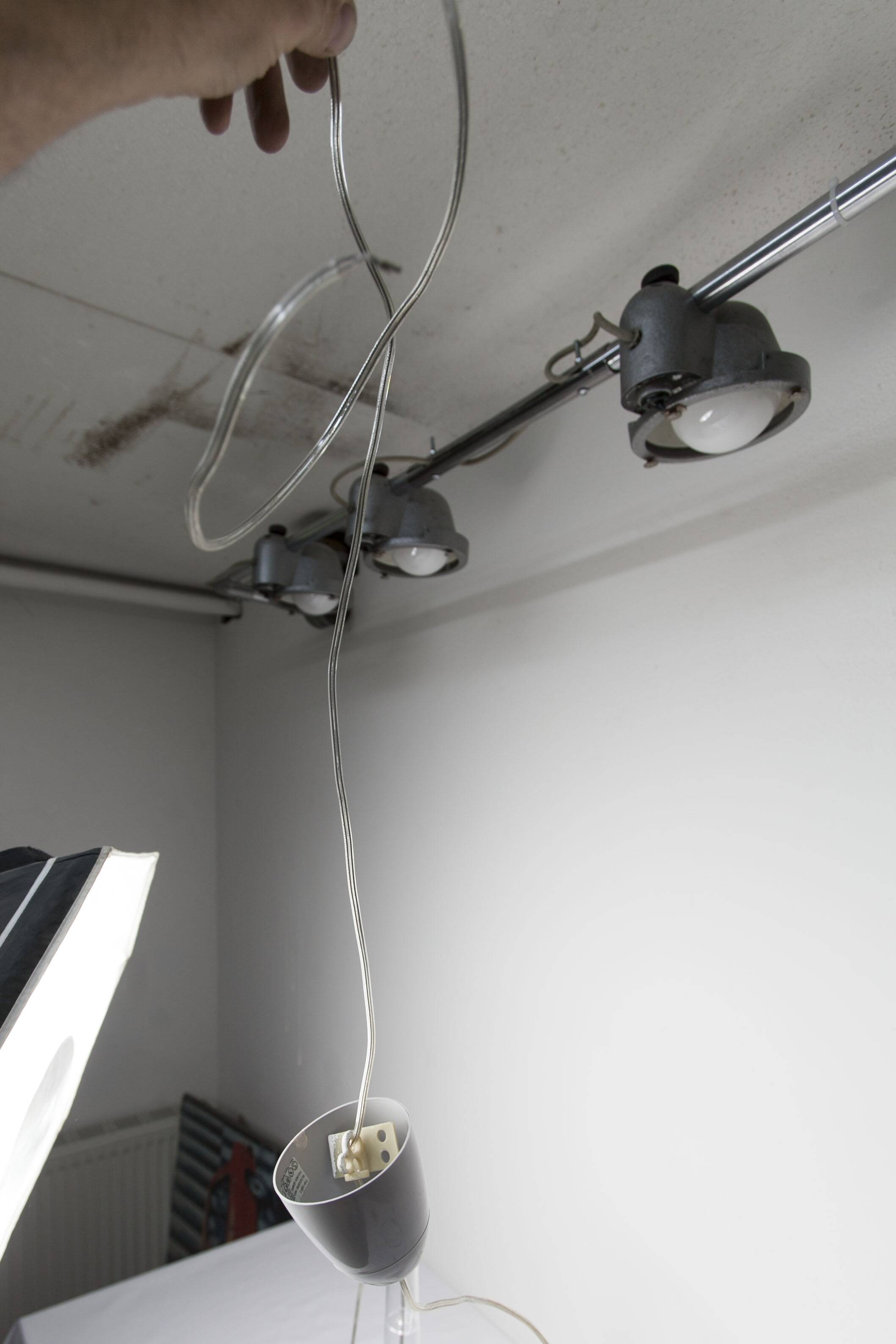 Pair of IKEA klockspel pendant lamps from 1980, cleaned and working