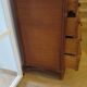 Vintage dressing table/chest - woven rattan - 5 drawers - mirror - 1960s/70s