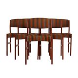 Ensemble de six chaises en teck, design danois, années 1970, production : Danemark