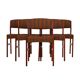 Set of six teak chairs, Danish design, 1970s, production: Denmark