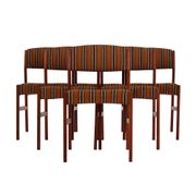 Set of six teak chairs, Danish design, 1970s, production: Denmark