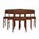 Set of six teak chairs, Danish design, 1970s, production: Denmark