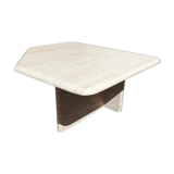 Vintage coffee table in travertine