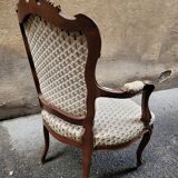Lot de 2 fauteuils cabriolet de style Louis XV