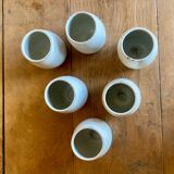 Set of vintage ceramic mugs