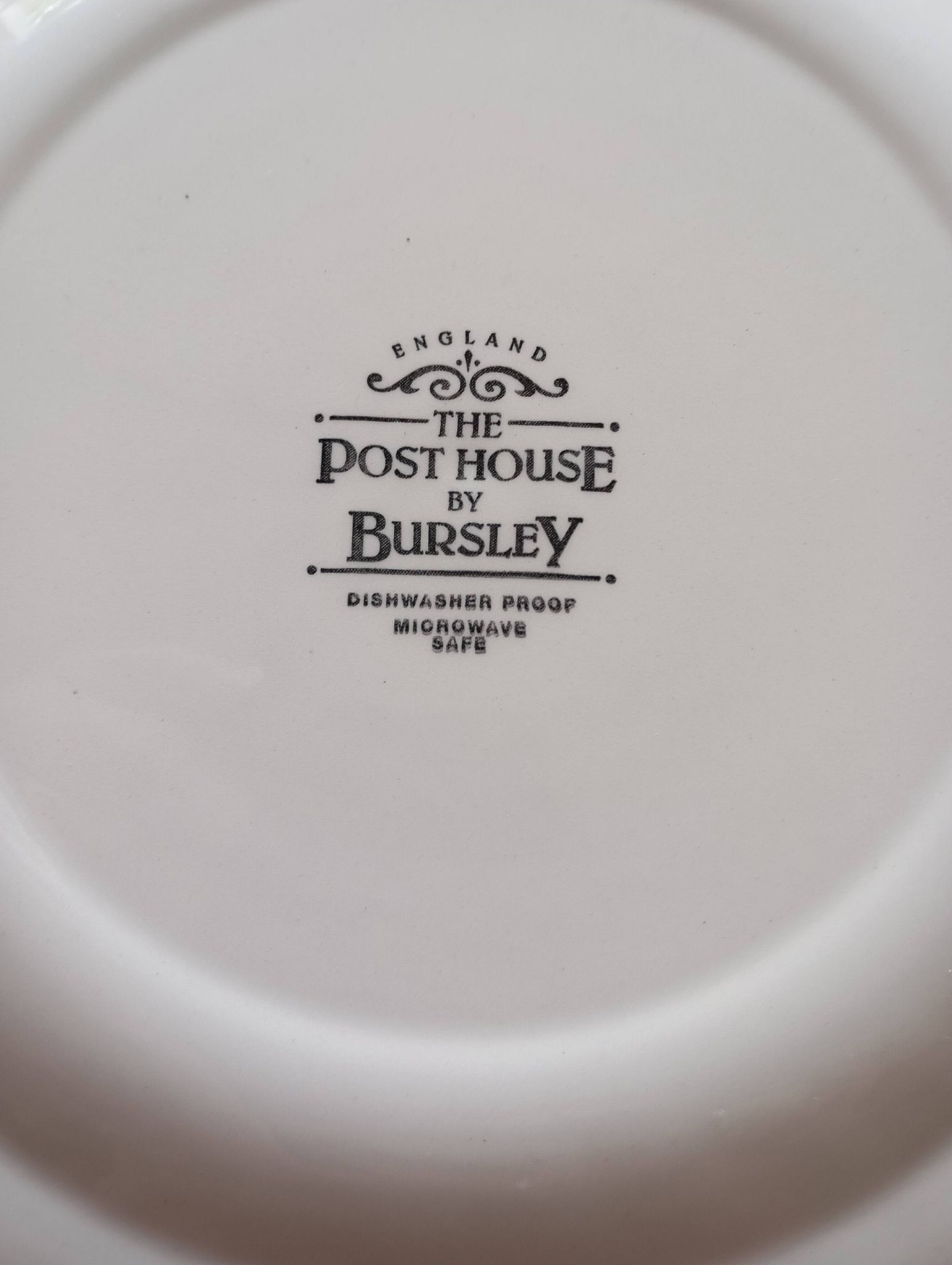 6 English flat plates Bursley "The Posthouse"