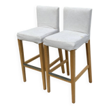 2 Scandinavian Henriksdal high bar chairs by Karl Malmwall for Ikea