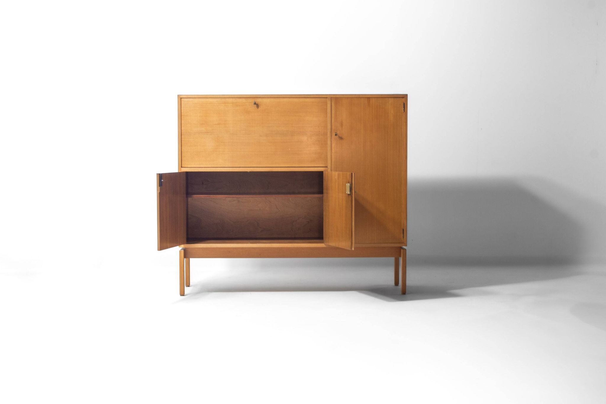 Illuminated mid-century bar cabinet by Jos de Mey, Belgium 1960s