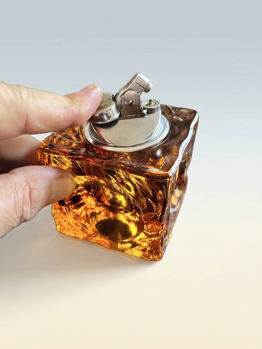 Murano Antonio Imperatore 1970 ensemble lighter table ashtray candle holder