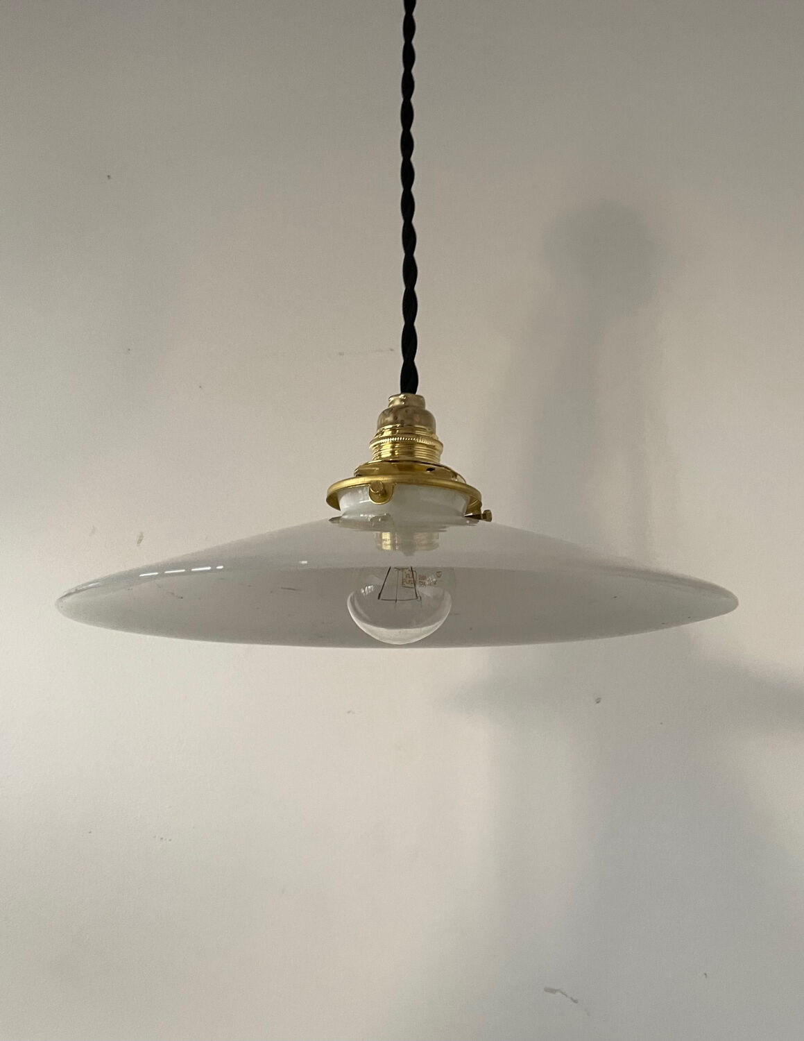 Old opaline pendant light