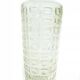 Vulkany vase, mid-century modern, olive soda glass, designed by J.S. Drost, Poland, 1970s