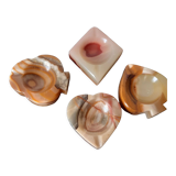 Set of marble ashtrays