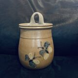 Handmade pot 14cm old vintage pottery flower decor wall hanging or to place on a beautiful piece of furniture