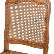 4 caned chairs from the Louis XV period stamped by Charles Delenoncourt.
