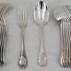 Christofle Marly, 12 dessert cutlery sets, 24 pieces silver-plated metal, 17 cm