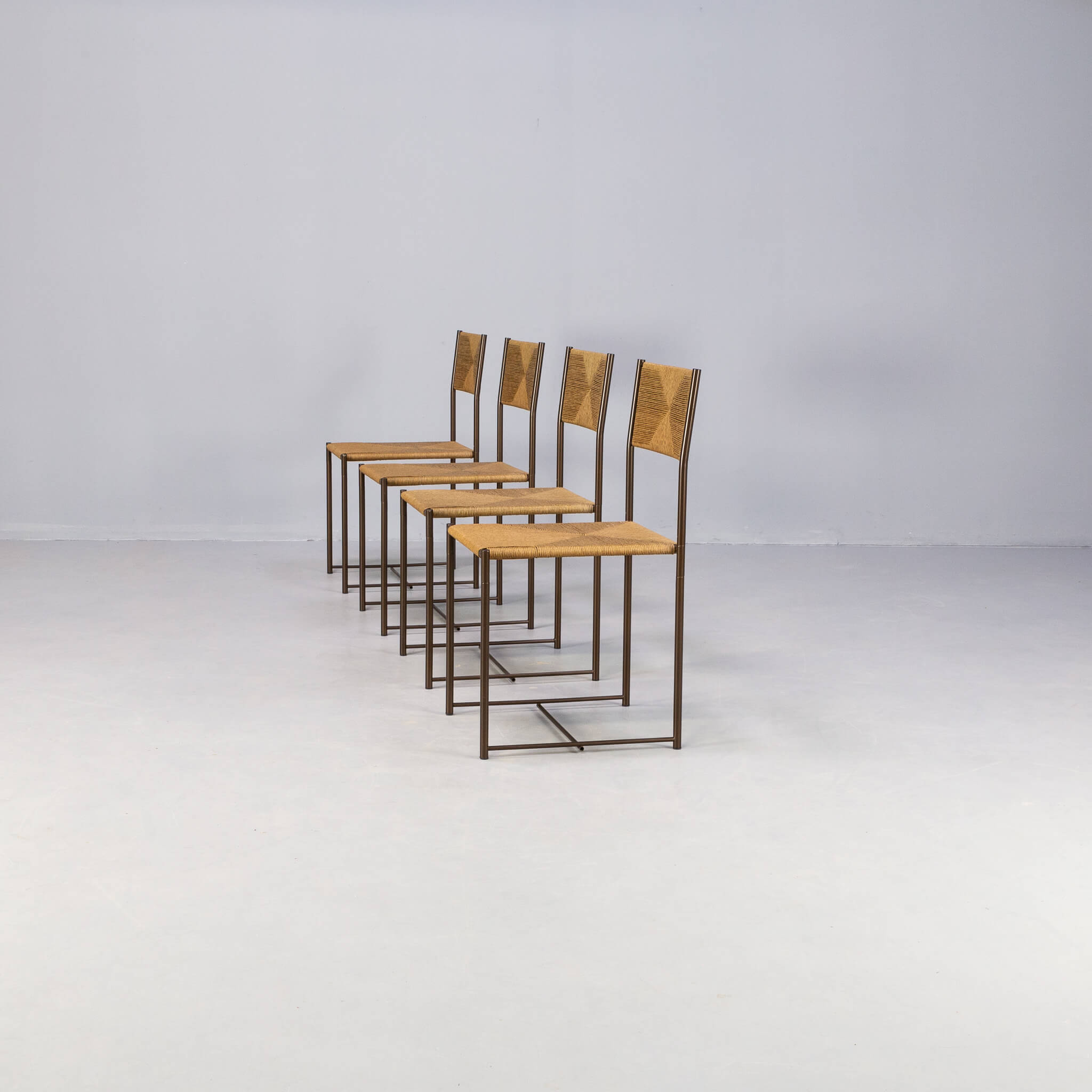 Giandomenico Belotti ‘paludis’ dining chair for Alias set/4