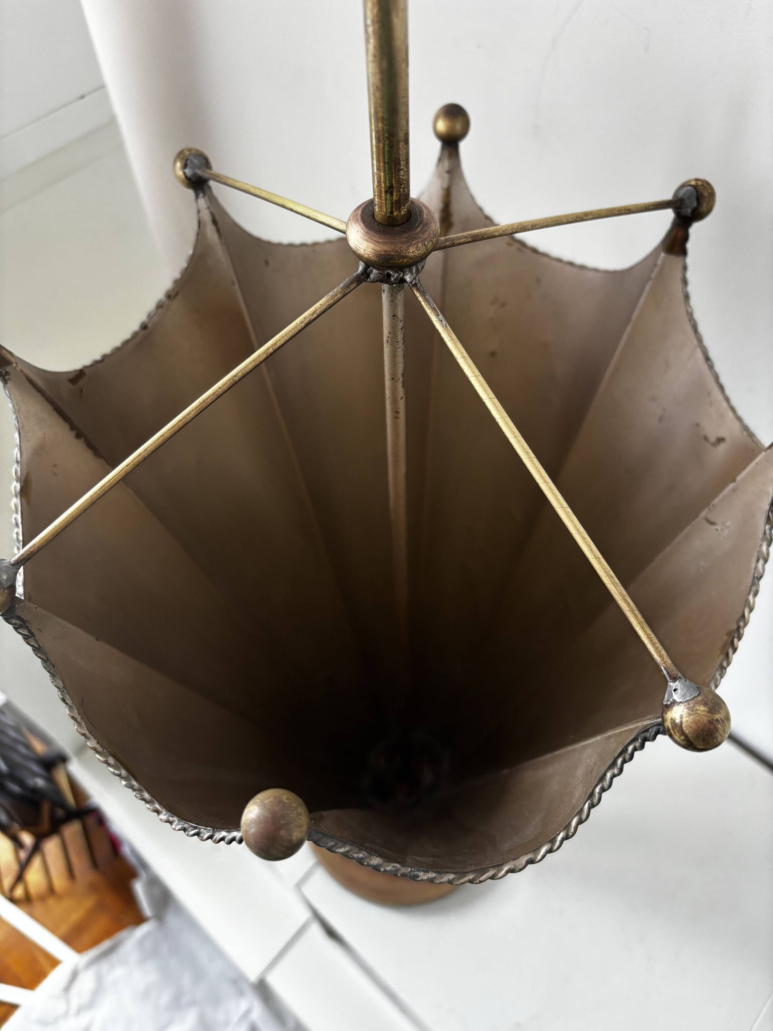 Porte parapluie en laiton 1960