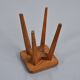Solid oak stool, French craftsmanship, 1950s.