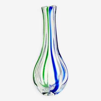 Modernist murano glass vase by archimede seguso for seguso vetri d'arte, italy, 1970s