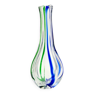 Vase moderniste en verre de murano par archimede seguso pour seguso vetri d'arte, italie, 1970s