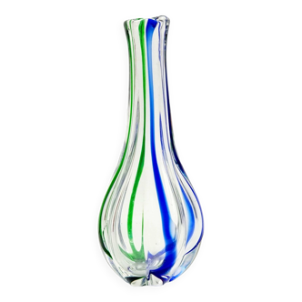 Modernist murano glass vase by archimede seguso for seguso vetri d'arte, italy, 1970s