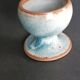 Four stoneware egg cups from Saint Amand pottery by Roger Jacques, vintage.