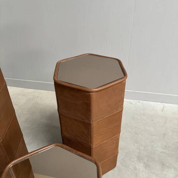 Vintage De Sede pedestal set, 1970s