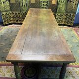 Table de ferme en chêne de style Louis XIII