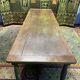 Table de ferme en chêne de style Louis XIII