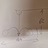 1950s chandelier from the Lunel house in France