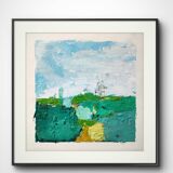 Original painting Abstract landscape art