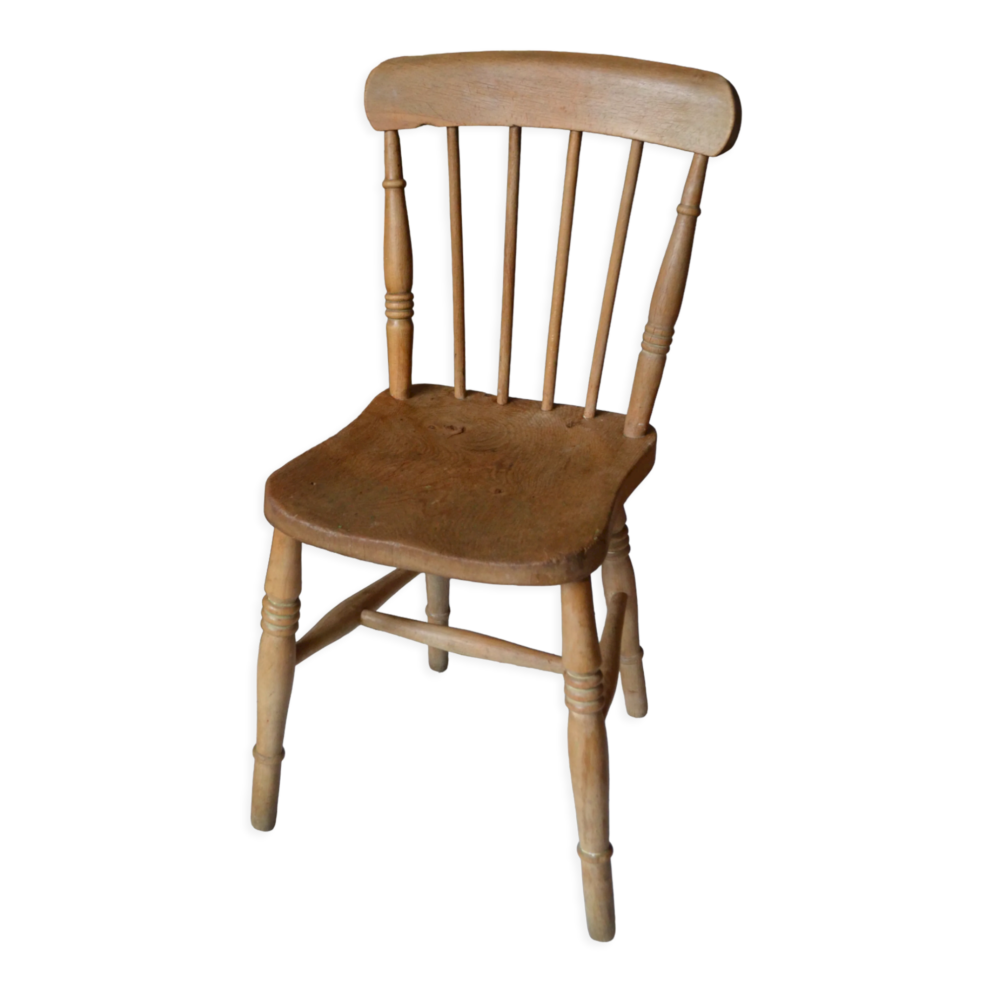 Chaise Windsor vintage chêne et hêtre