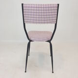 Set of 4 Italian Metal Dining Chairs, 1960's