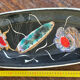 Obongue table dish decorative service 50s Quimper Le Pemp Bastian